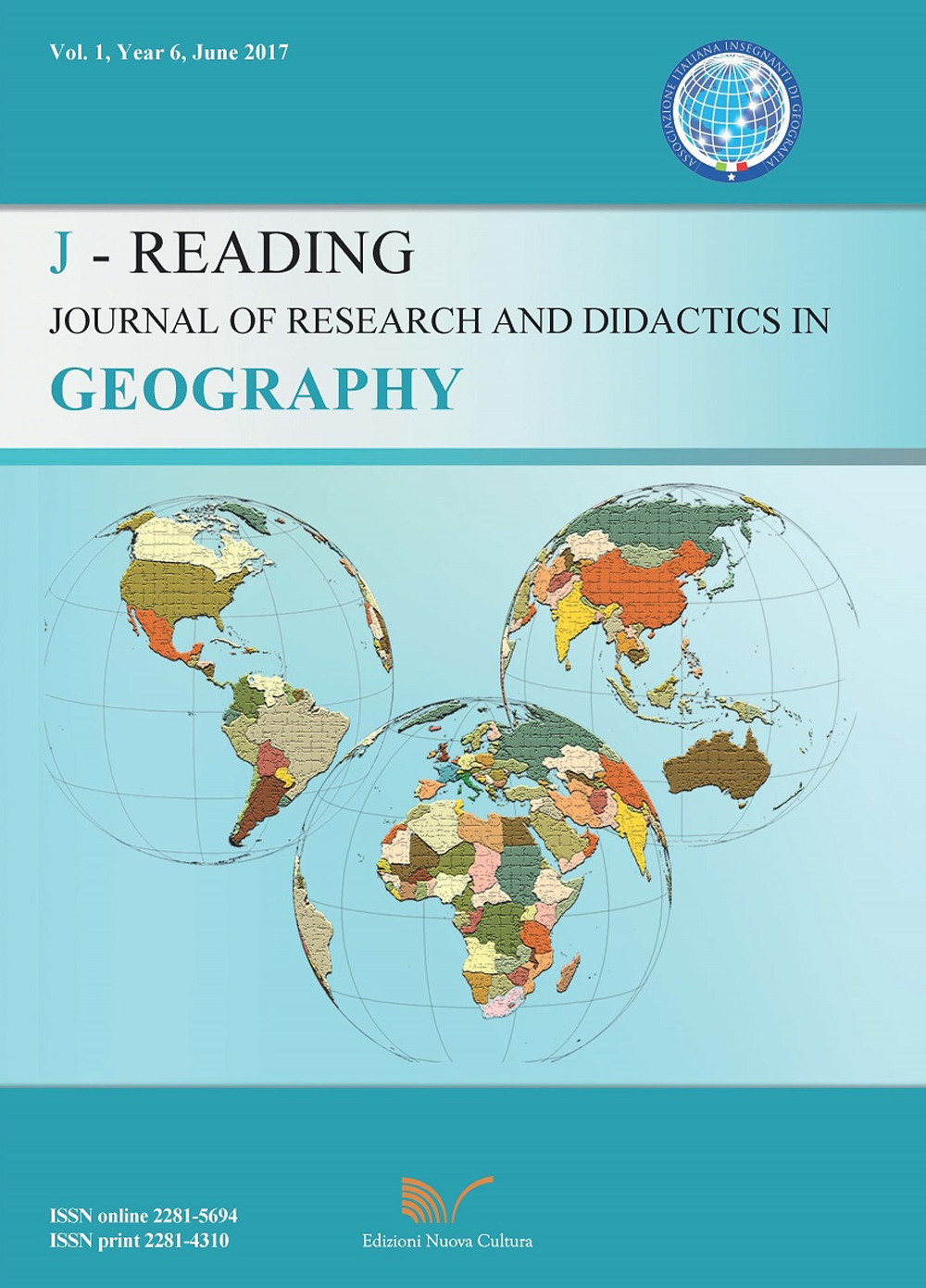 J-Reading. Journal of research and didactics in geography. Vol. 1