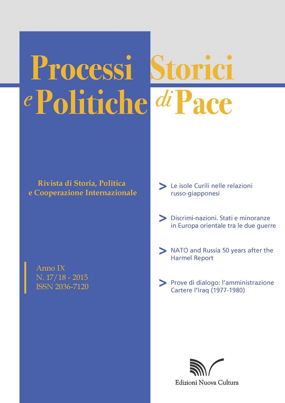 Processi storici e politiche di pace. Vol. 17-18