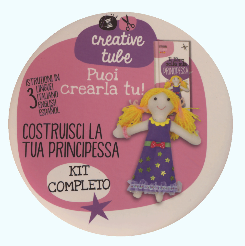 Costruisci la tua principessa. Creative tube