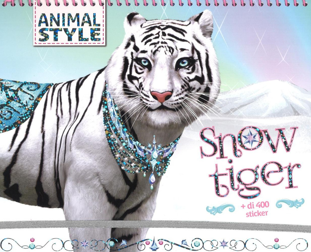 Snow Tiger. Animal style