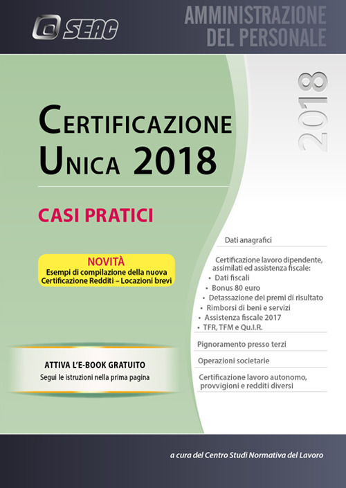 Certificazione unica. Casi pratici