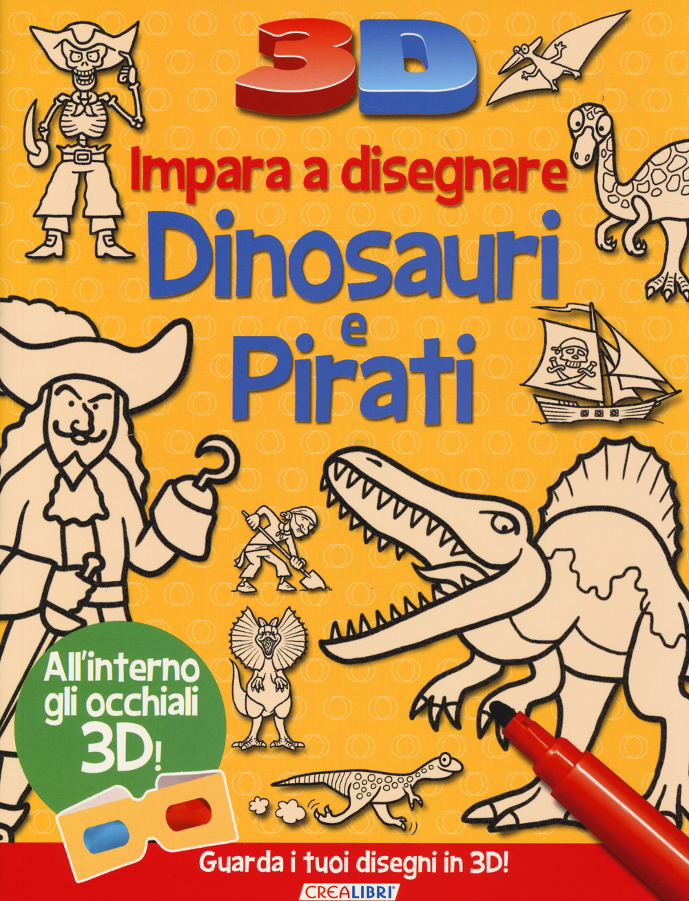 Impara a disegnare dinosauri e pirati 3D