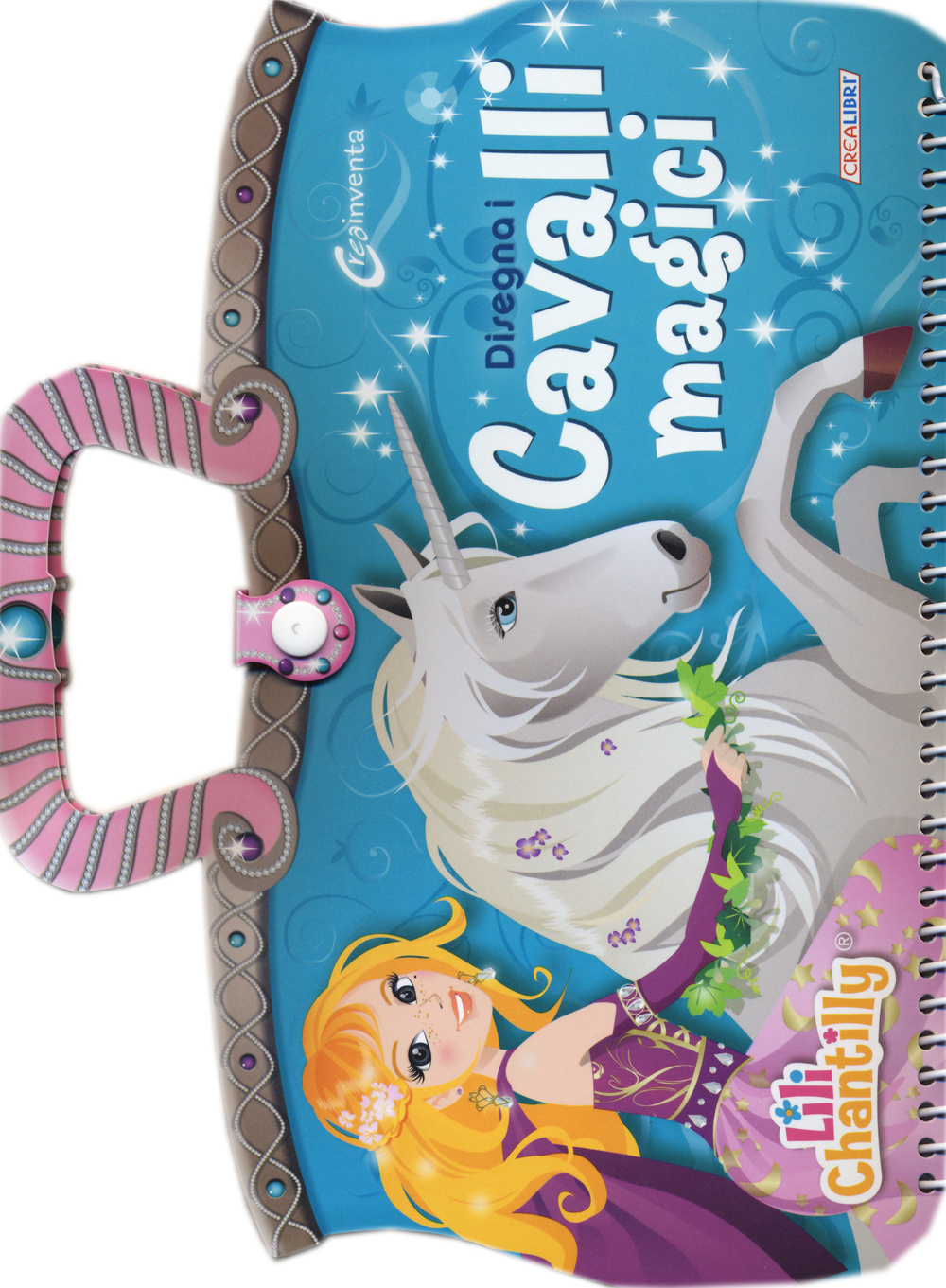 Disegna i cavalli magici. Con adesivi