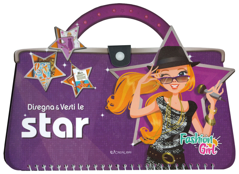 Disegna e vesti le star. Fashion girl. Con adesivi