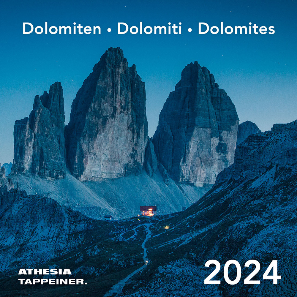 Dolomiten Postkartenkalender-Dolomiti–Dolomites. Calendario 2024