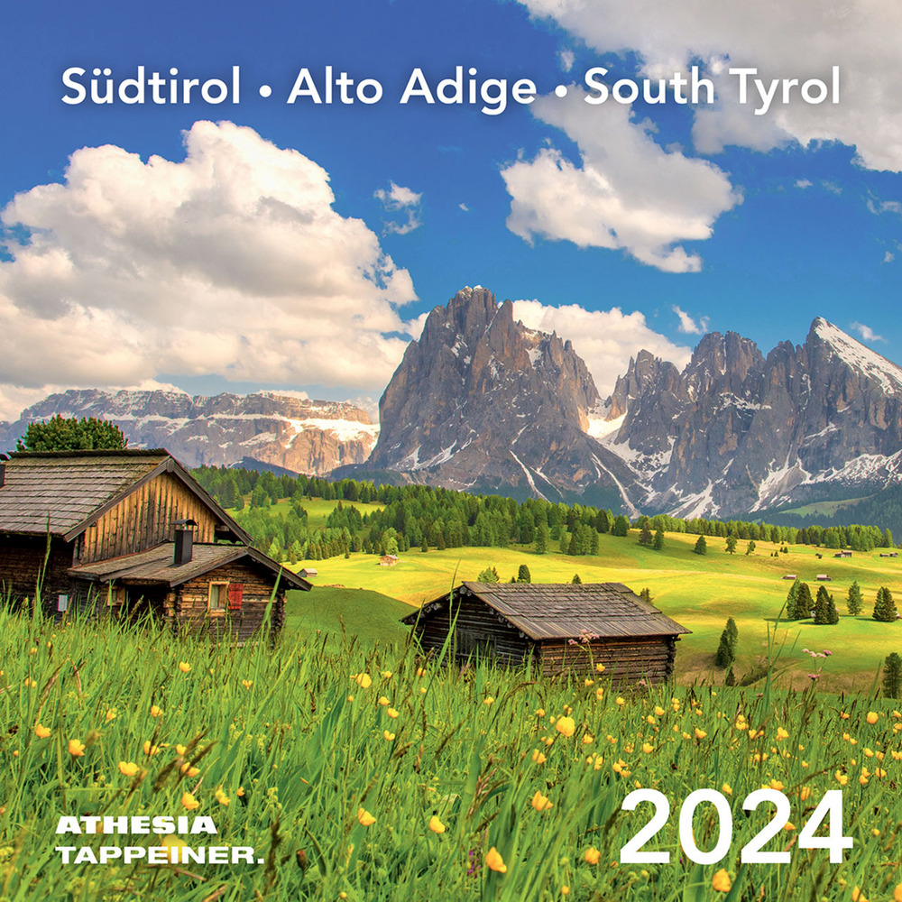 Südtirol Postkartenkalender. Alto Adige–South Tyrol. Calendario 2024