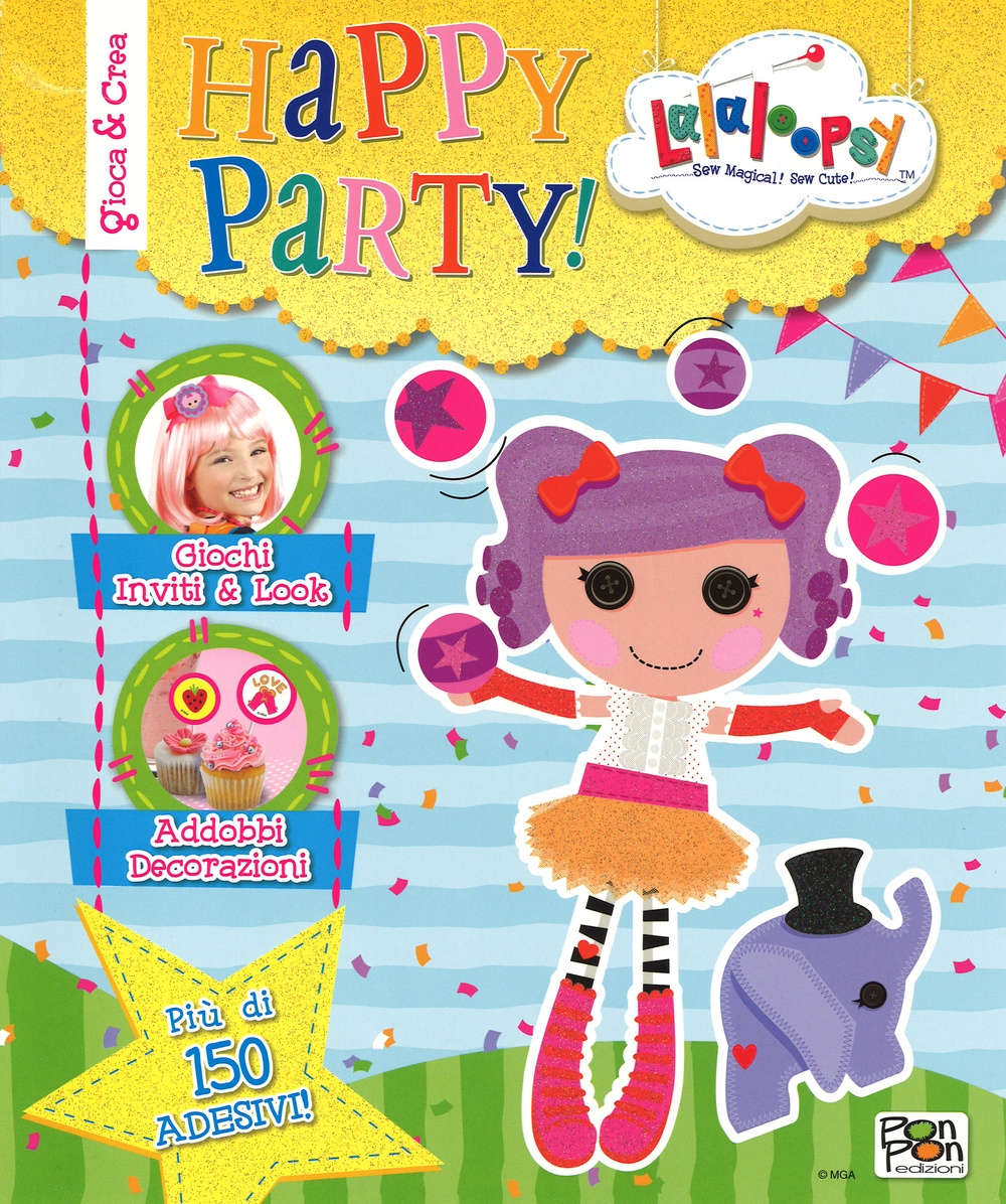 Happy party! Lalaloopsy. Con adesivi