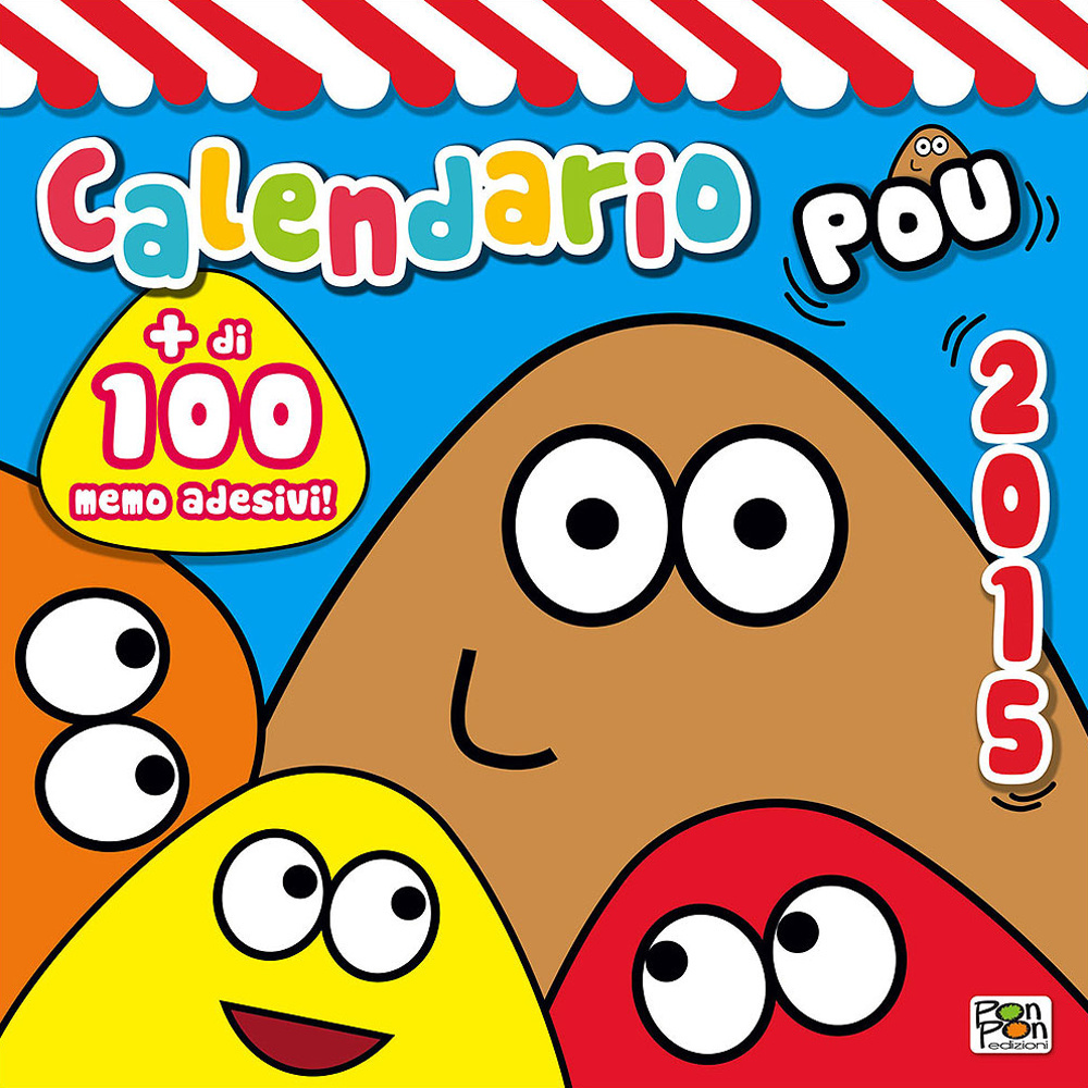 Calendario Pou 2015. Con adesivi