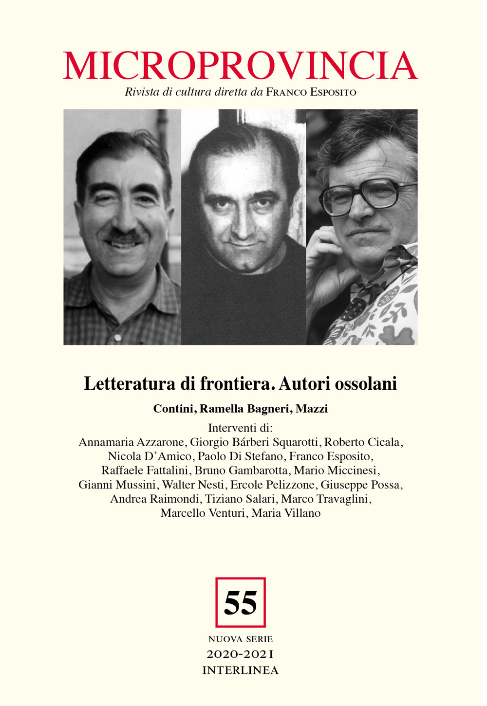 Microprovincia. Vol. 55: Letteratura di frontiera. Autori ossolani. Contini, Ramella Bagneri, Mazzi