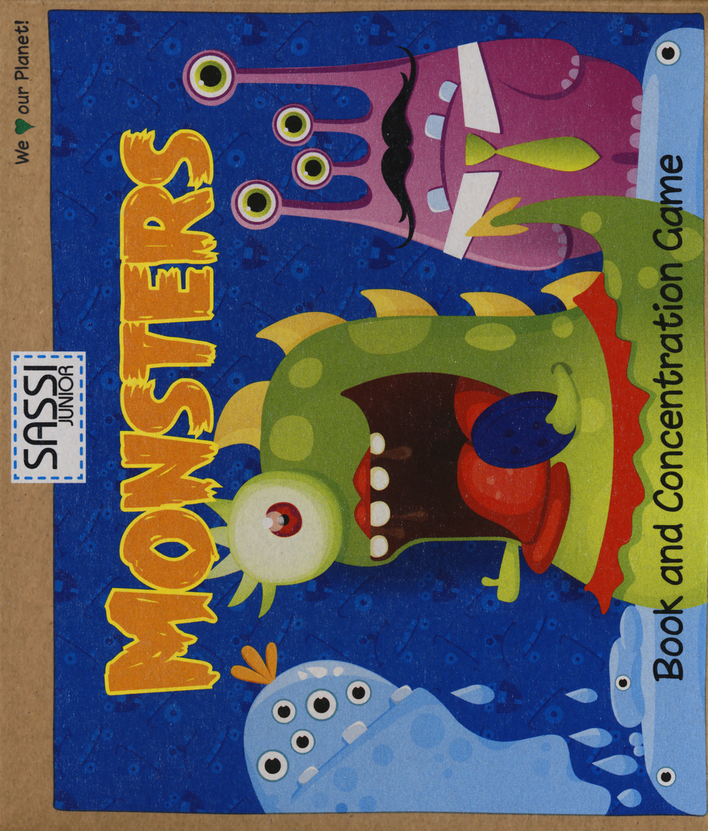Monsters. Book and concentration game