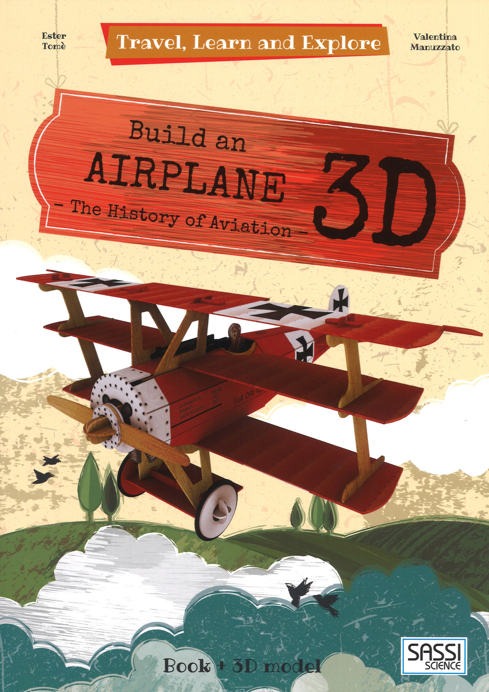 Build an airplane 3D. The history of aviation. Travel, learn and explore
