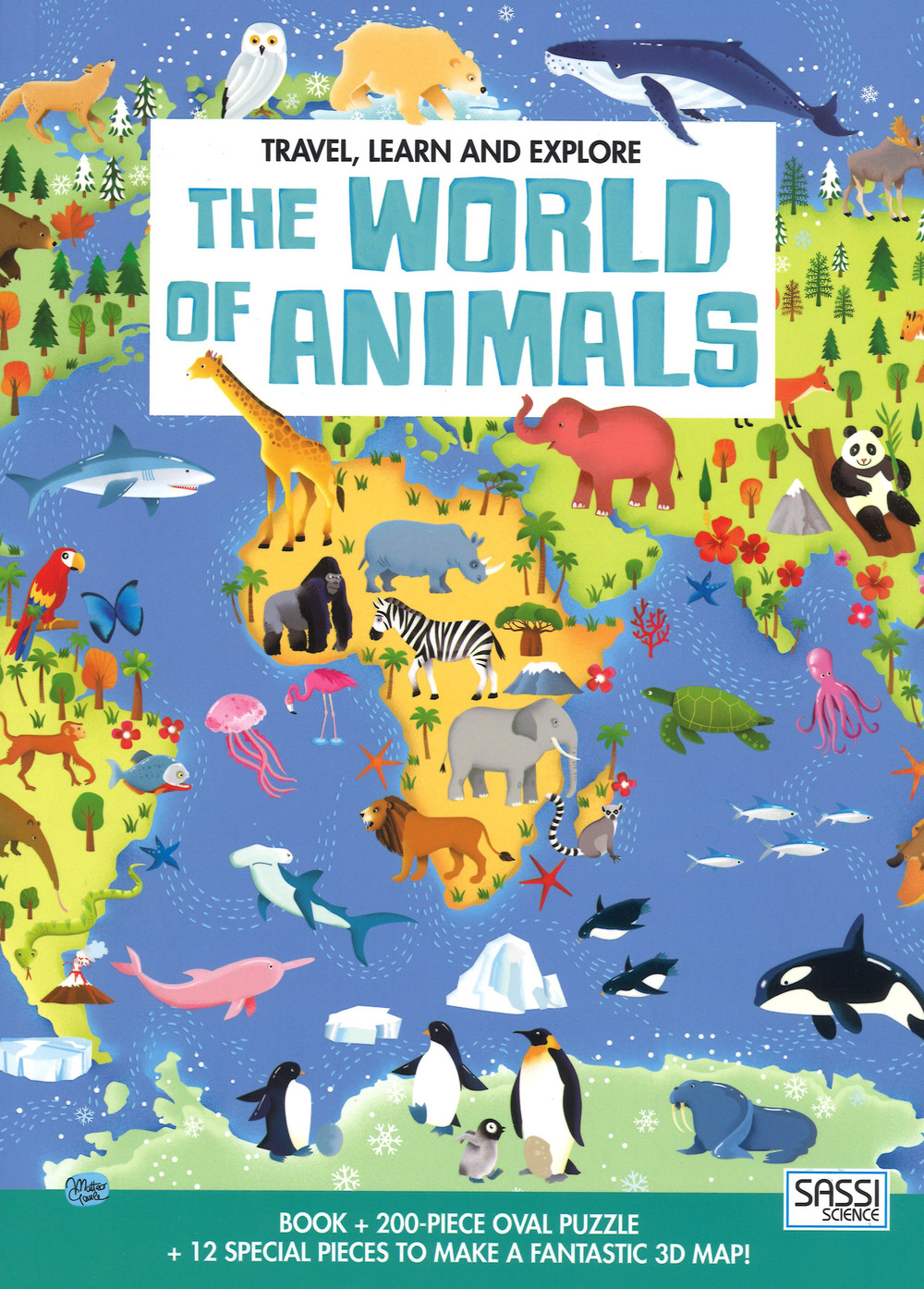 The world of animals. Travel, learn and explore