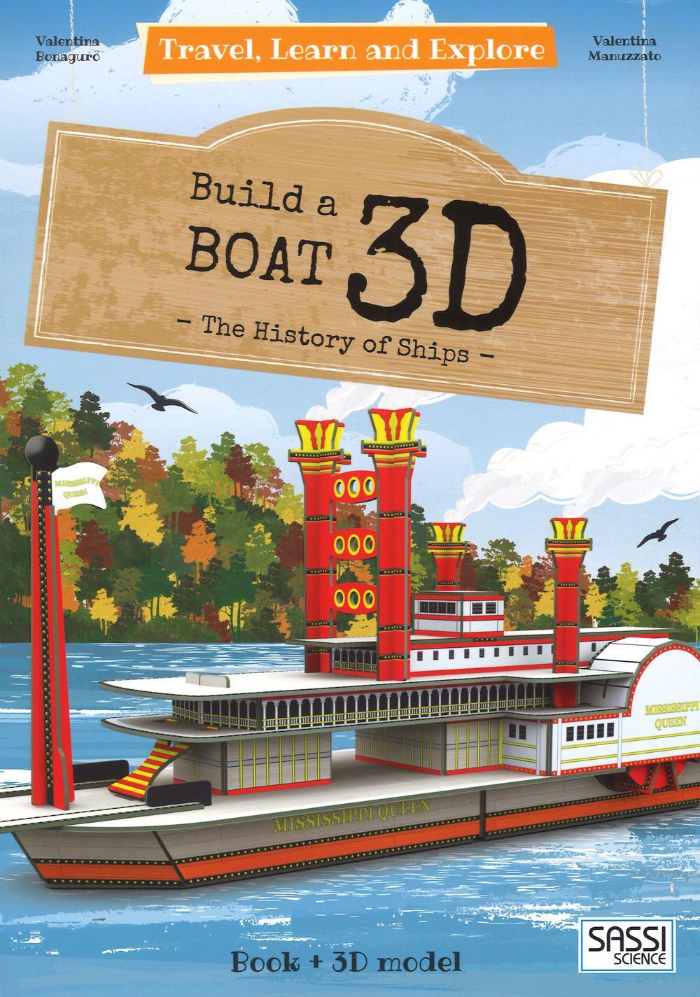 3D boat. The history of ships. Travel, learn and explore