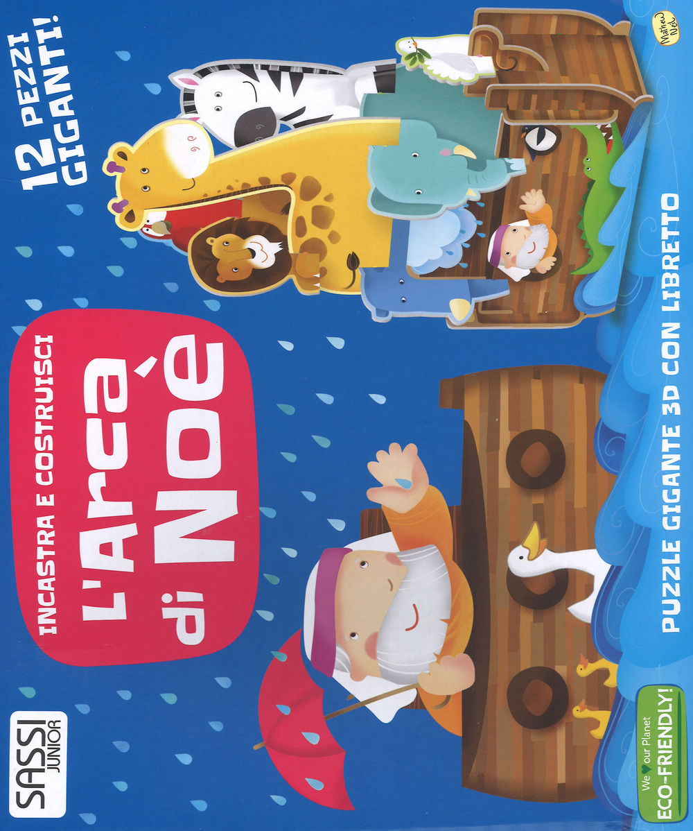 L'arca di Noè. Incastra e costruisci. Libro puzzle