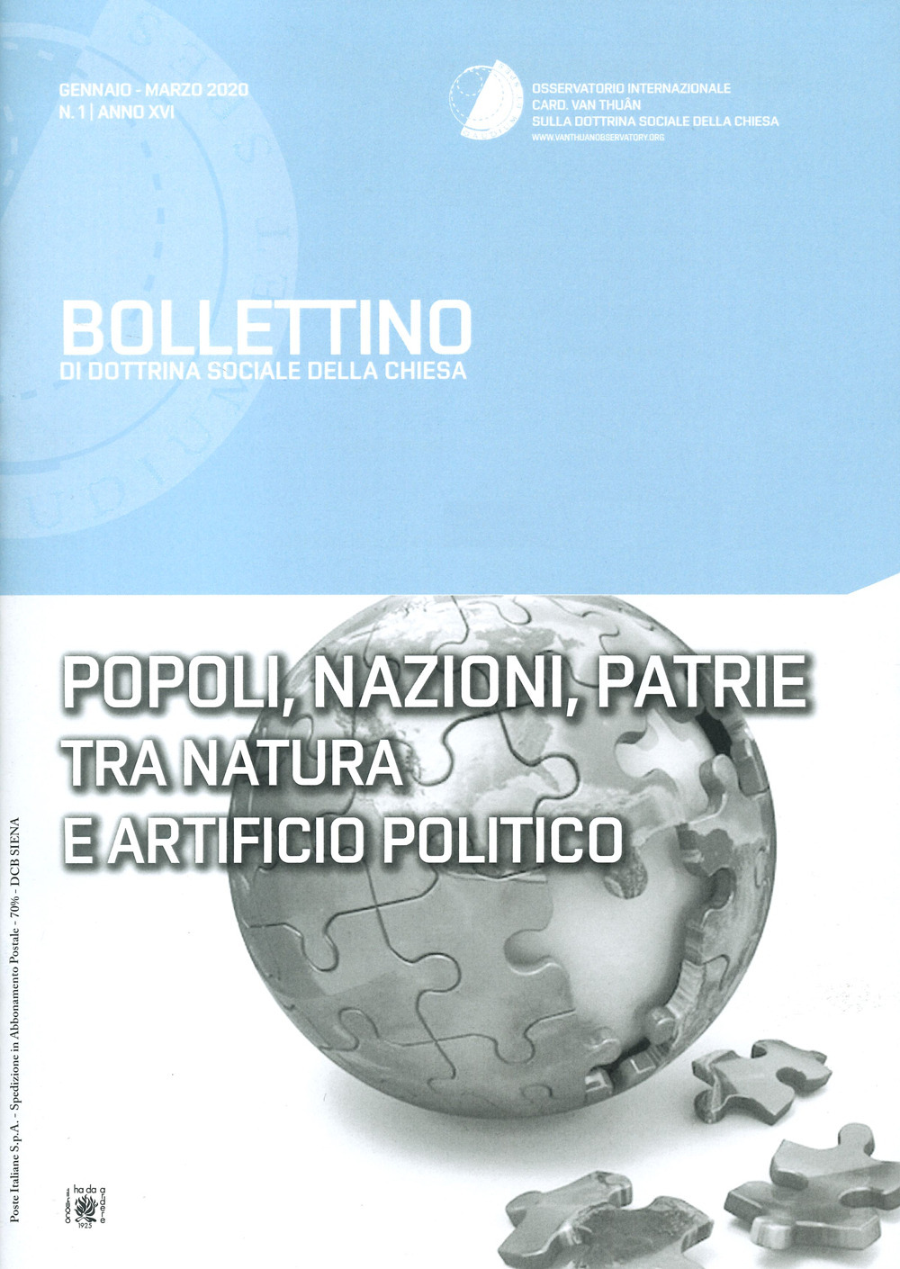 Bollettino di dottrina sociale della Chiesa. Vol. 1