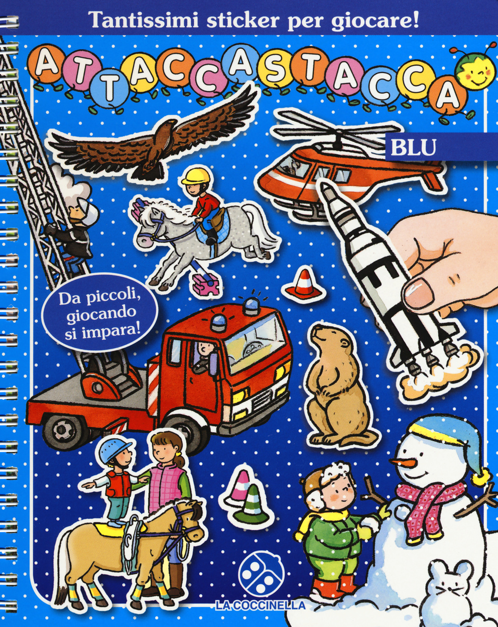 Attaccastacca. Blu. Con adesivi