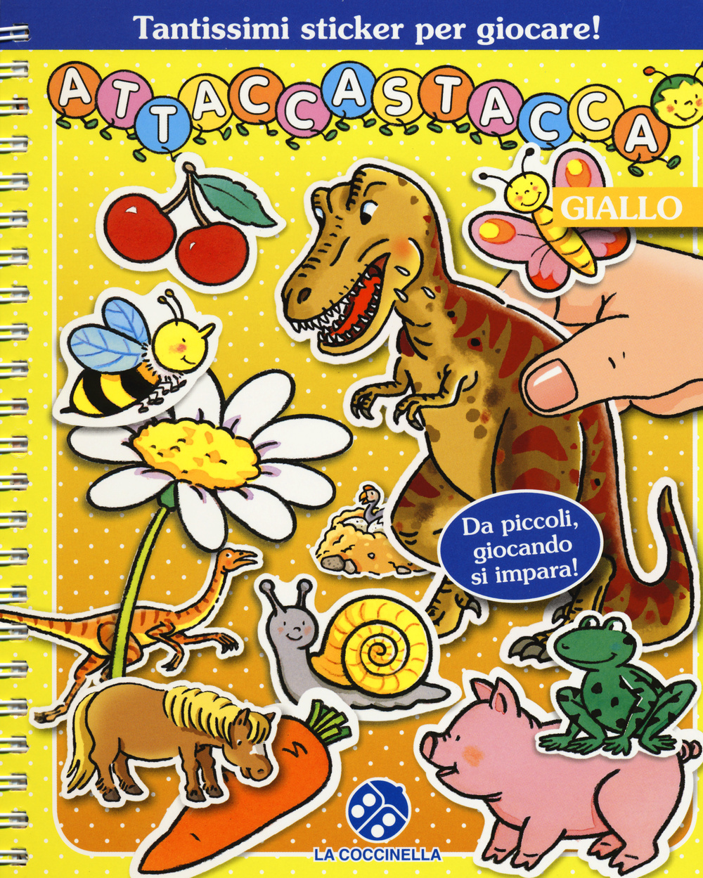 Attacastacca. Giallo. Con adesivi