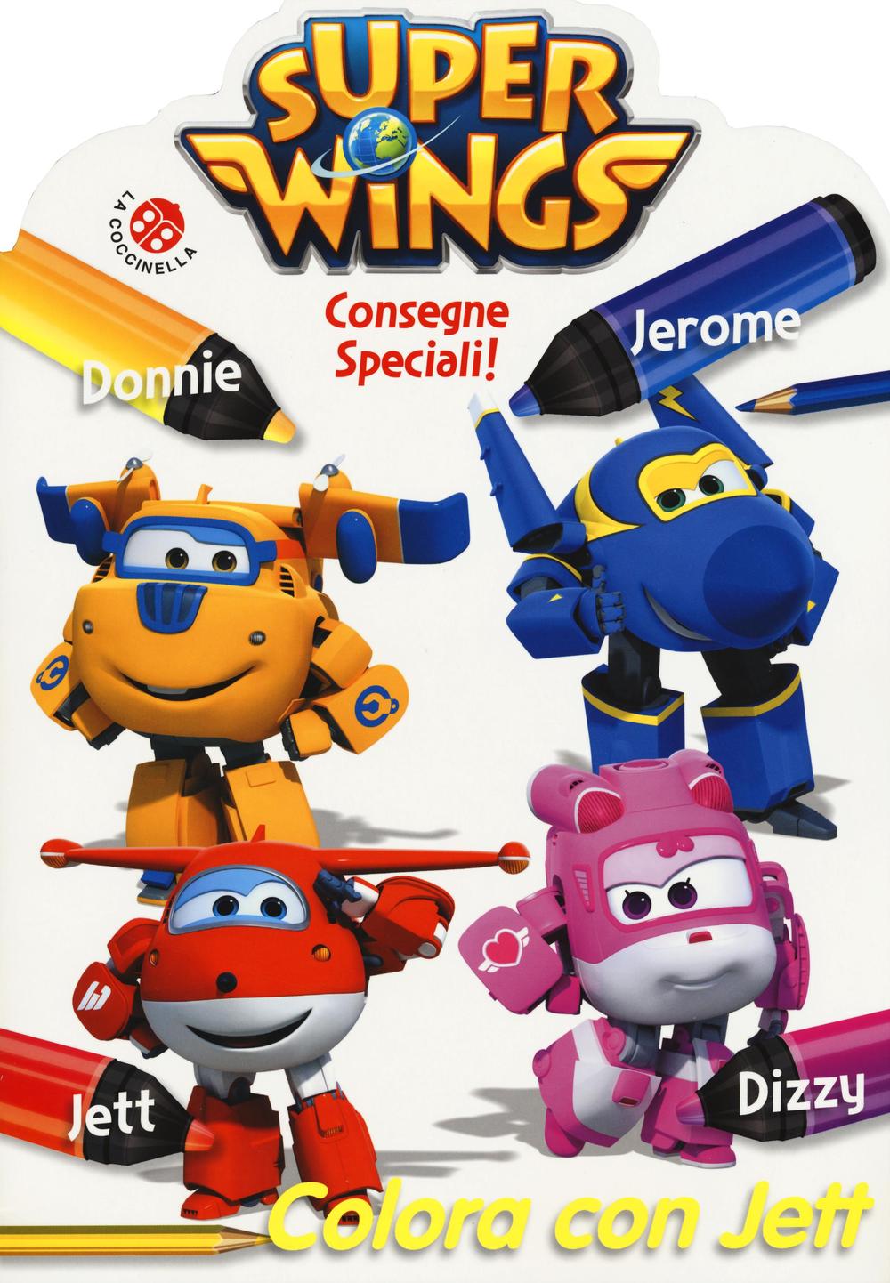 Consegne speciali! Colora con Jett. Super Wings
