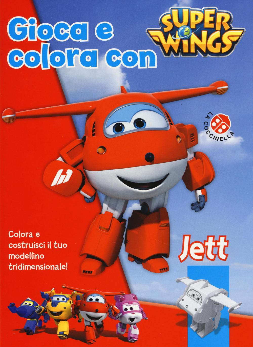 Gioca e colora con Jett. Super Wings