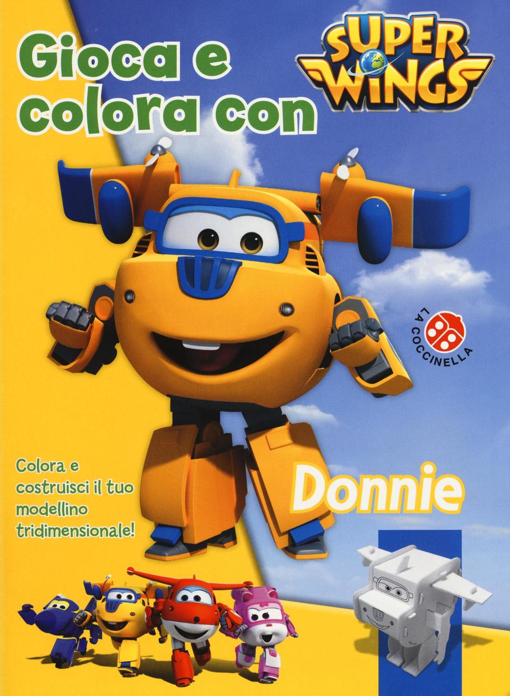 Gioca e colora con Donnie. Super Wings