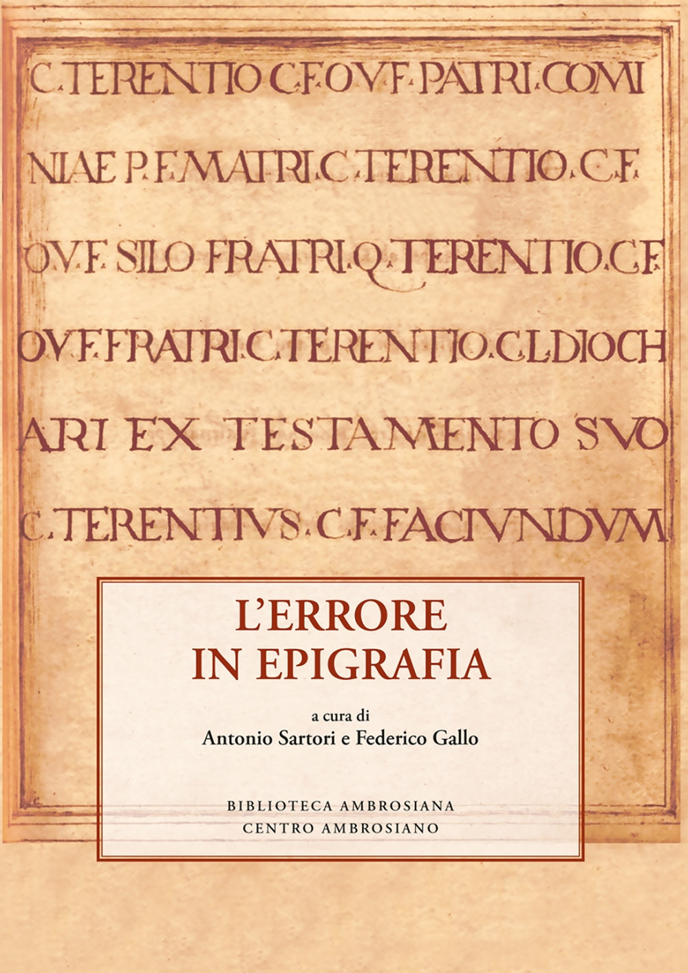 L'Errore in epigrafia