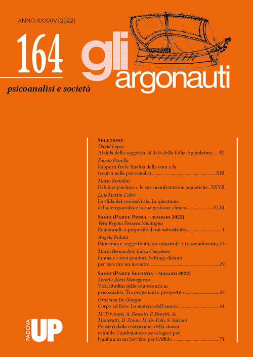 Gli argonauti. Psicoanalisi e società. Vol. 164