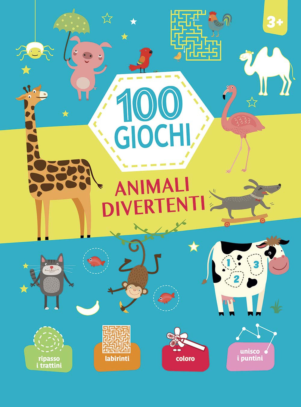 Animali divertenti. 100 giochi