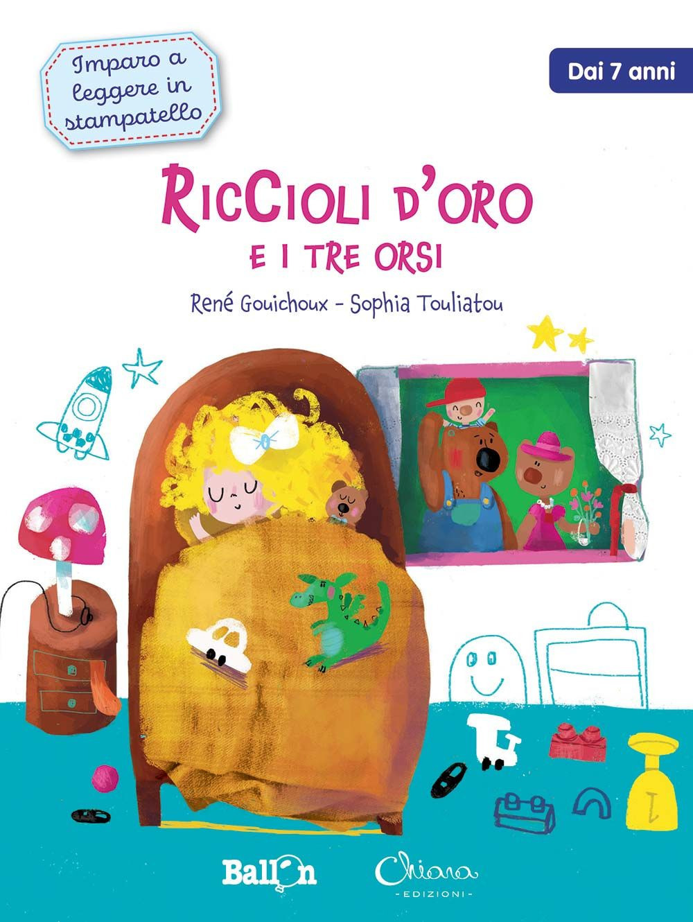 Riccioli d'oro e i tre orsi. Imparo a leggere in stampatello