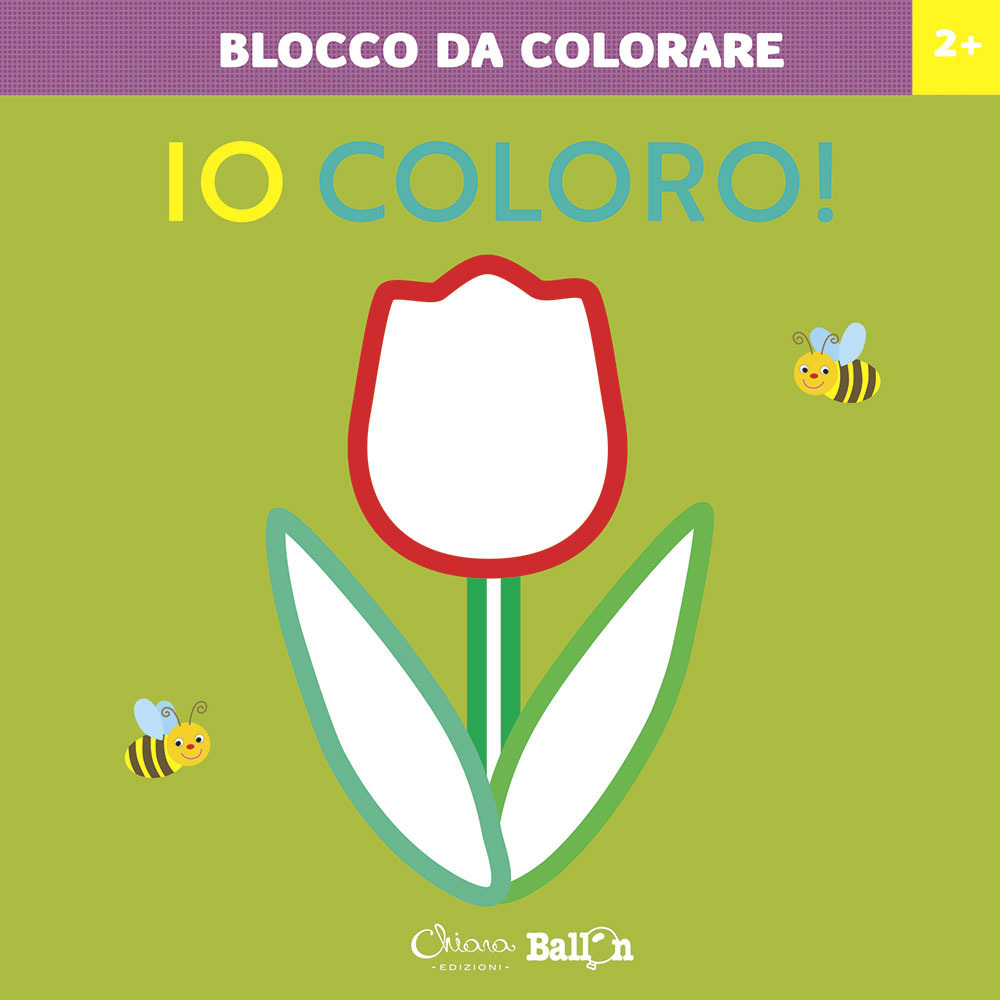 Fiore. Io coloro! Blocco da colorare 2+
