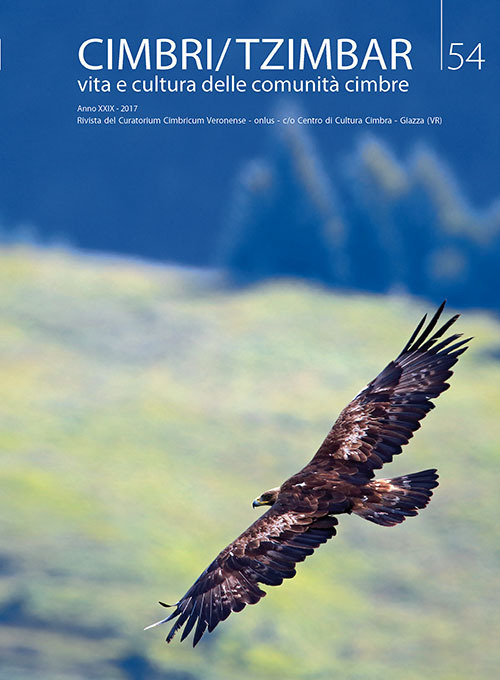 Cimbri-Tzimbar. Vita e culture delle comunità cimbre. Vol. 54