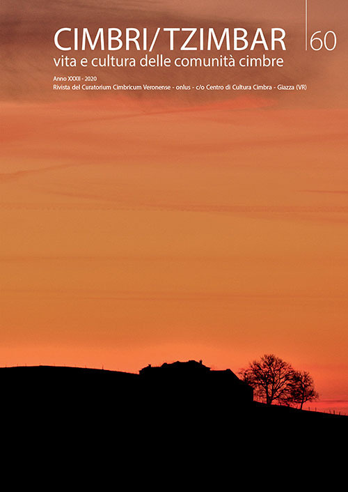 Cimbri-Tzimbar. Vita e culture delle comunità cimbre. Vol. 60