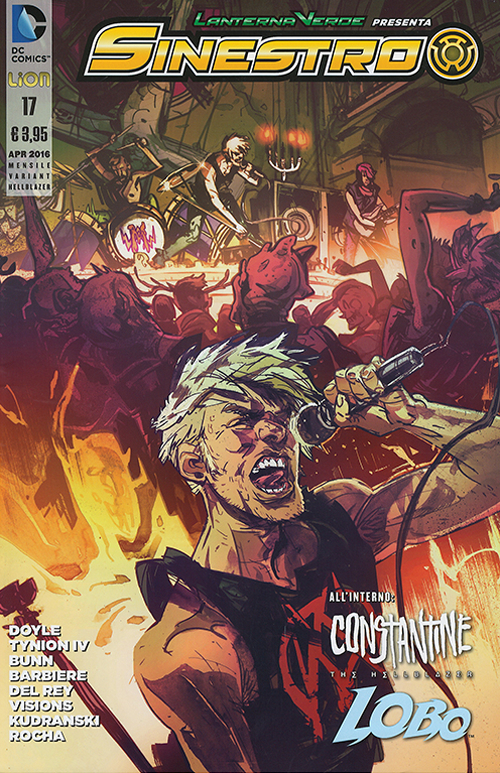 Lanterna verde presenta: Sinestro. Variant Hellblazer. Vol. 17