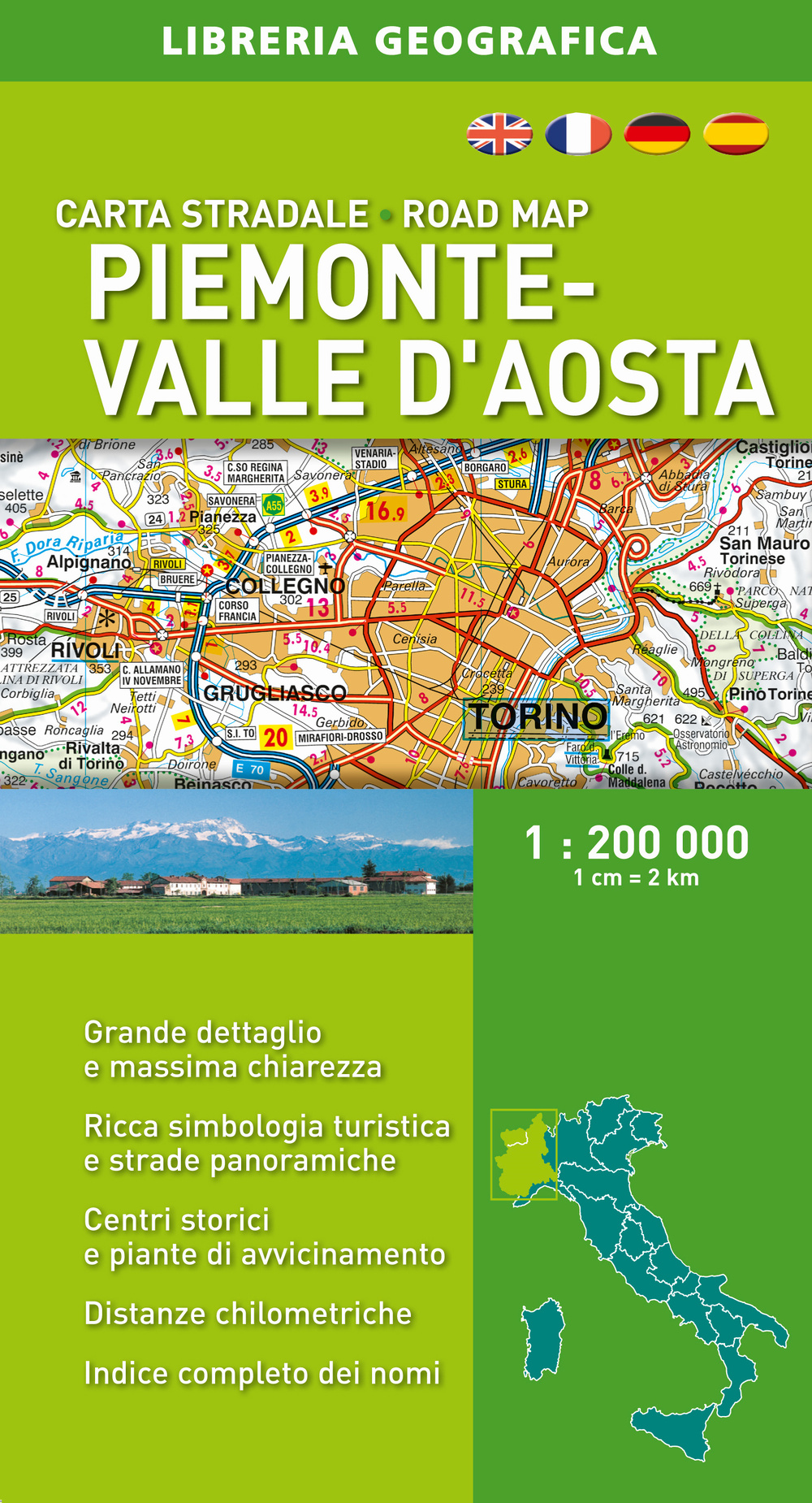 Piemonte e Valle d'Aosta 1:200.000