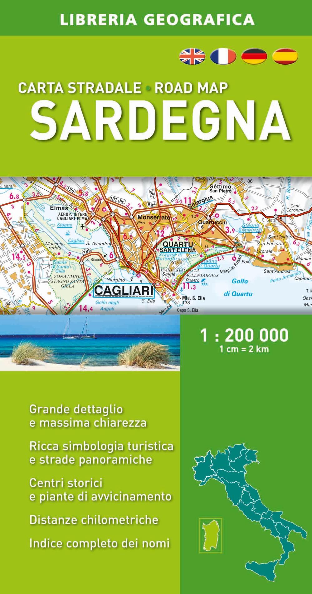 Sardegna. Carta stradale 1:200.000