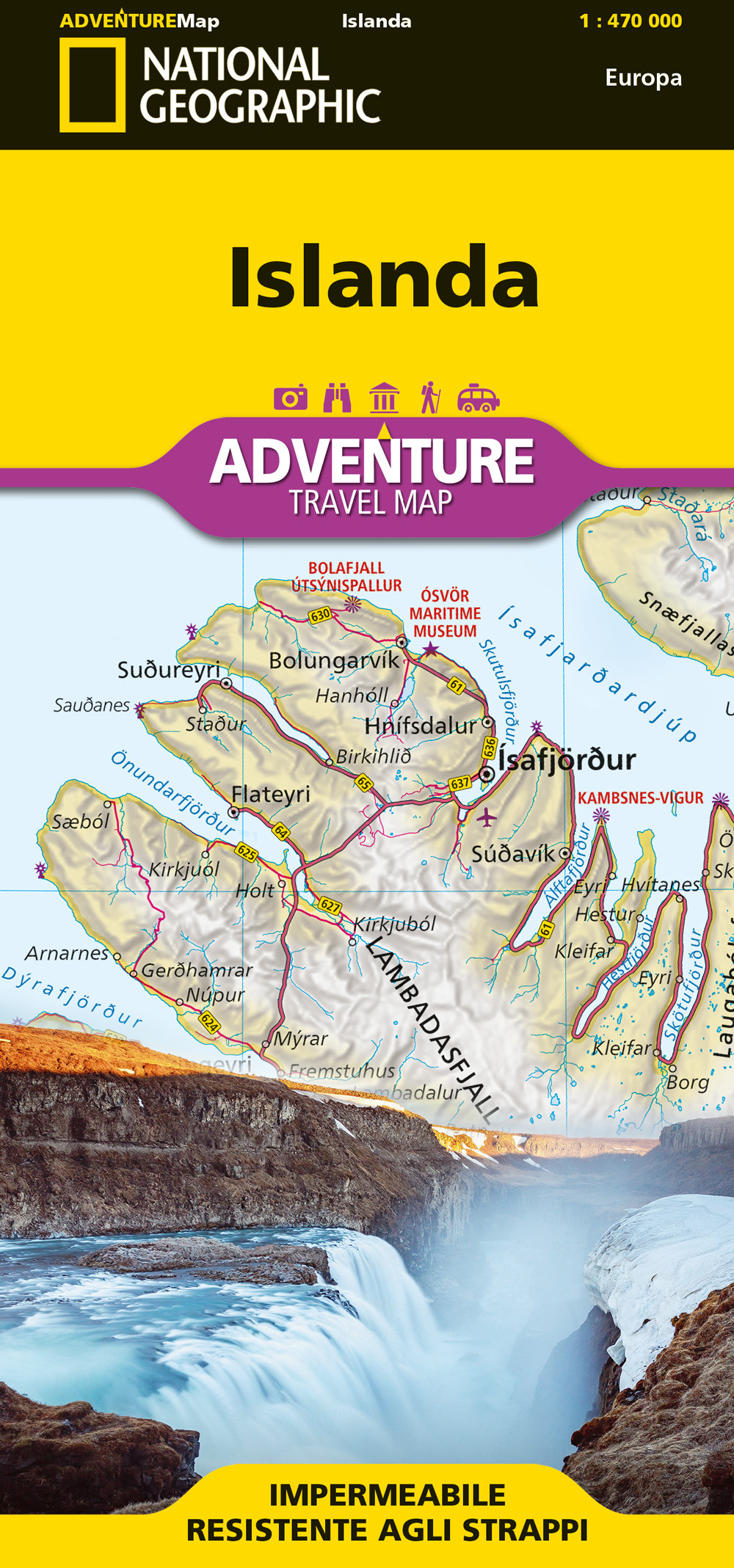 Islanda. Adventure travel map 1:470.000