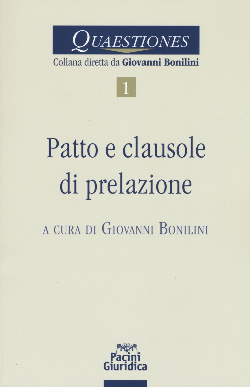 Patto e clausole di prelazione