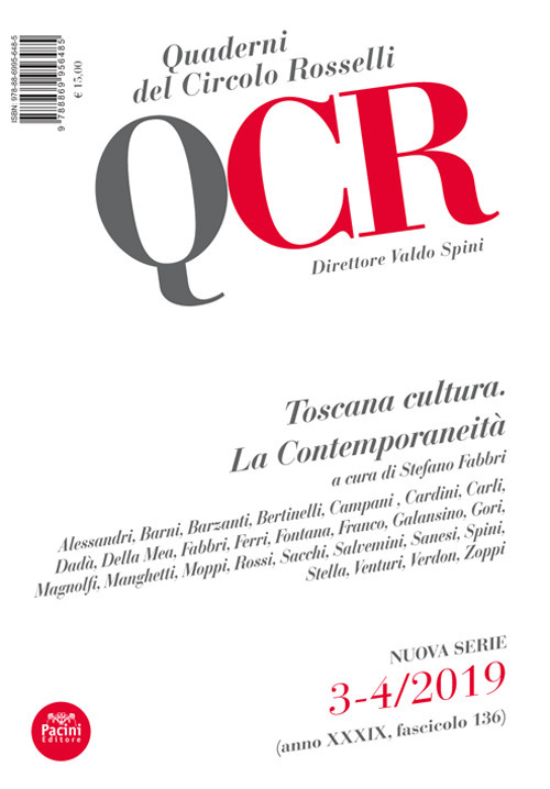 QCR. Quaderni del Circolo Fratelli Rosselli. Vol. 3-4: Toscana cultura. La contemporaneità