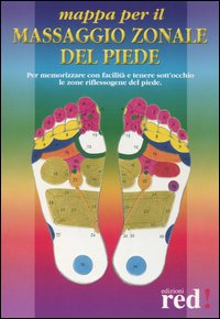 Mappa per il massaggio zonale del piede. Per memorizzare con facilità e tenere sott'occhio le zone riflessogene del piede