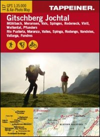 Cartina Gitschberg Jochtal. Carta escursionistica & carta panoramica aerea