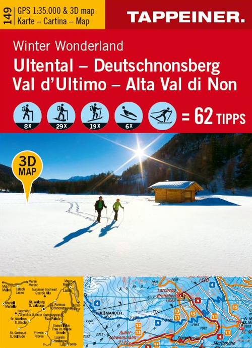 Val d'Ultimo. Carta panoramica aerea. Ediz. italiana e tedesca