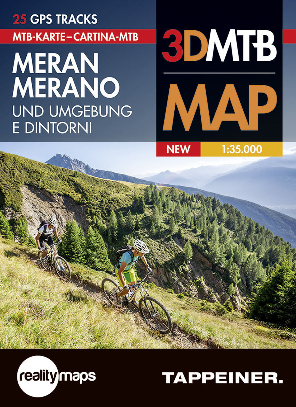 Moutainbike Karte Meran und Umgebung-Cartina mountainbike Merano e dintorni