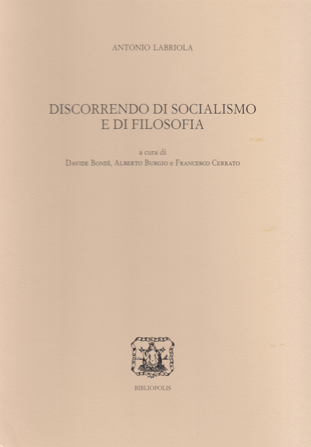 Discorrendo di socialismo e di filosofia