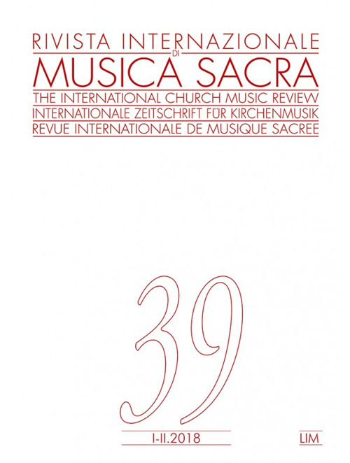 Rivista internazionale di musica sacra. Vol. 1-2