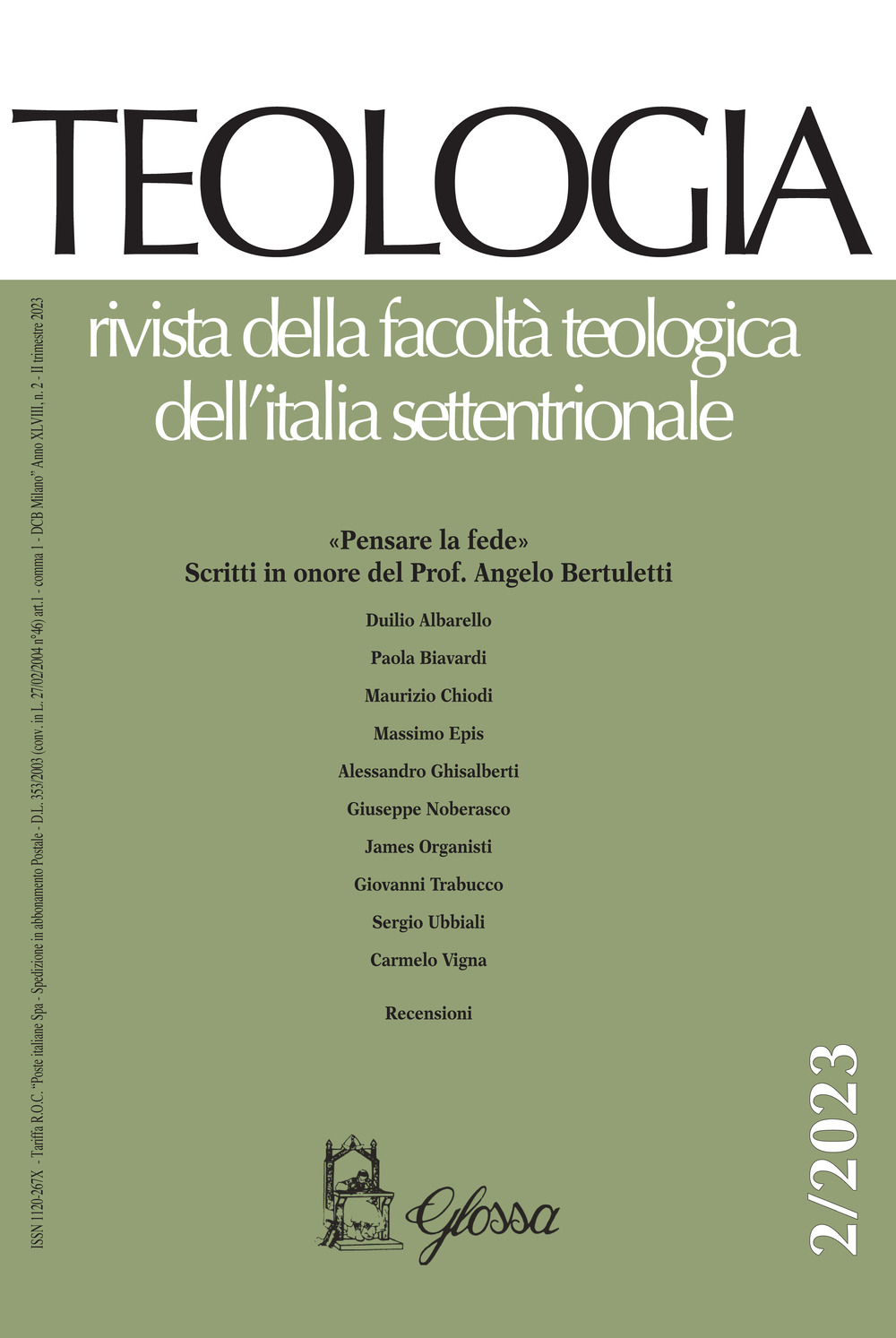Teologia. Rivista della facoltà teologica dell'Italia settentrionale. Vol. 2