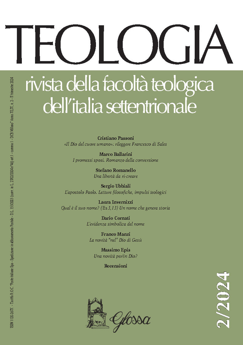 Teologia. Rivista della facoltà teologica dell'Italia settentrionale. Vol. 2