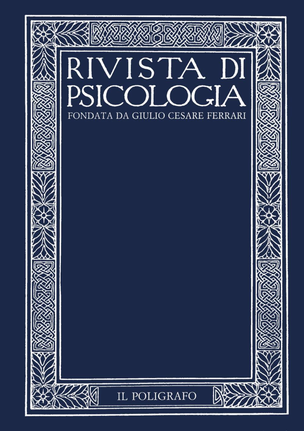 Rivista di psicologia. Vol. 2: Maggio-agosto