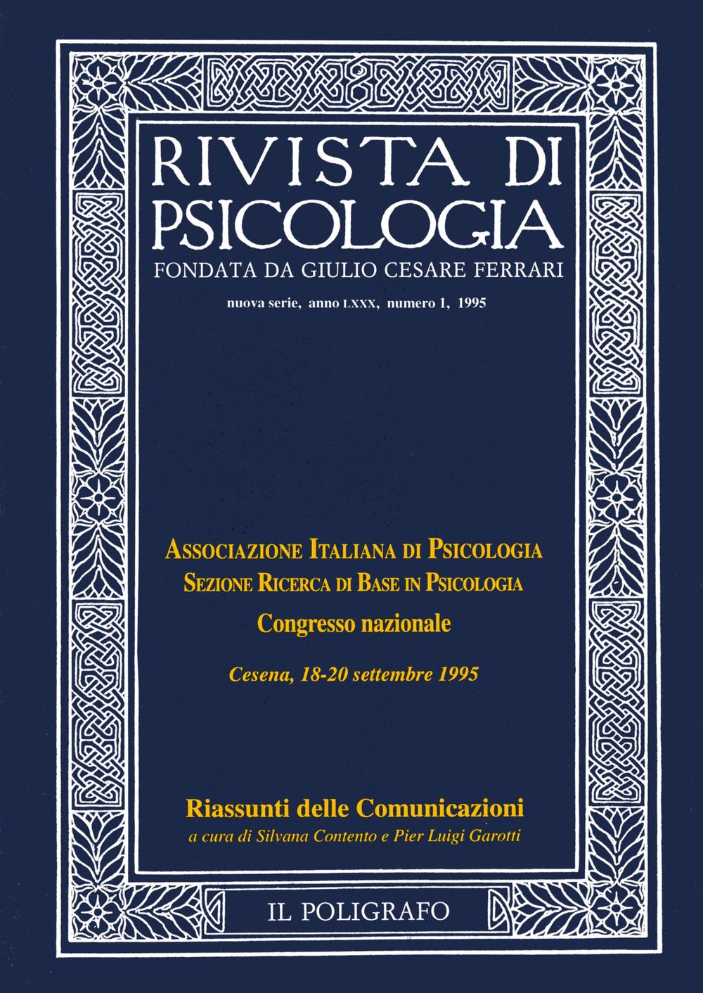 Rivista di psicologia. Vol. 1