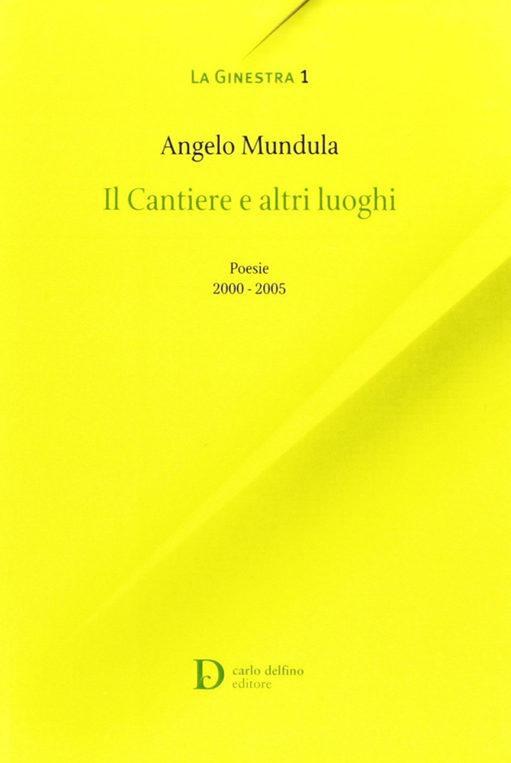 I cantieri e altri luoghi. Poesie 2000-2005