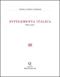 Supplementa italica. Vol. 26