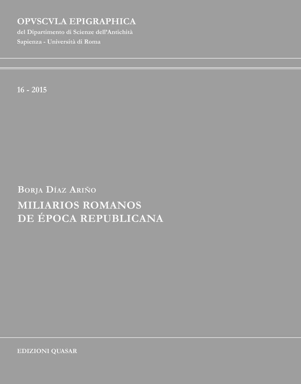 Miliarios romanos de Época Repubblicana